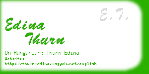edina thurn business card